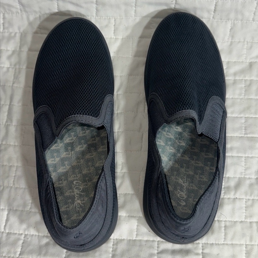 Olukai Ki'ihele Convertible Heel Slip-On Sneakers in Wind Gray Women's 8.5